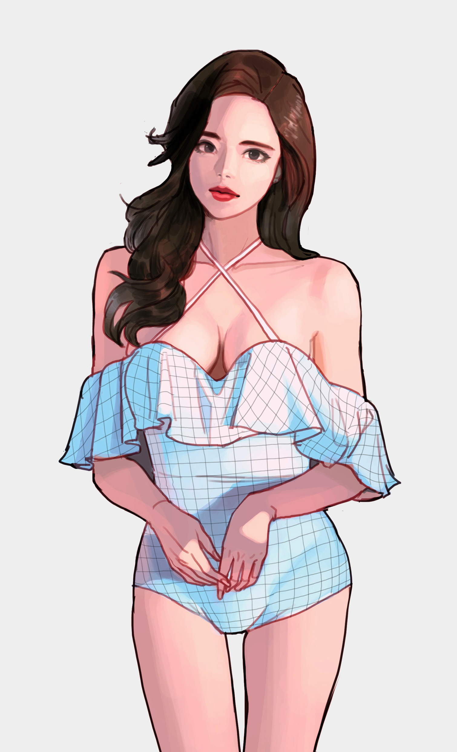 服饰穿搭小插画,30幅插画和你探讨如何时尚穿搭