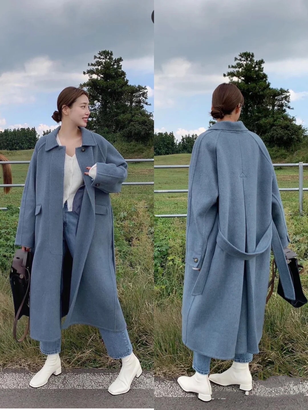 韩国女生大衣穿搭教程,韩国女生冬天怎么穿