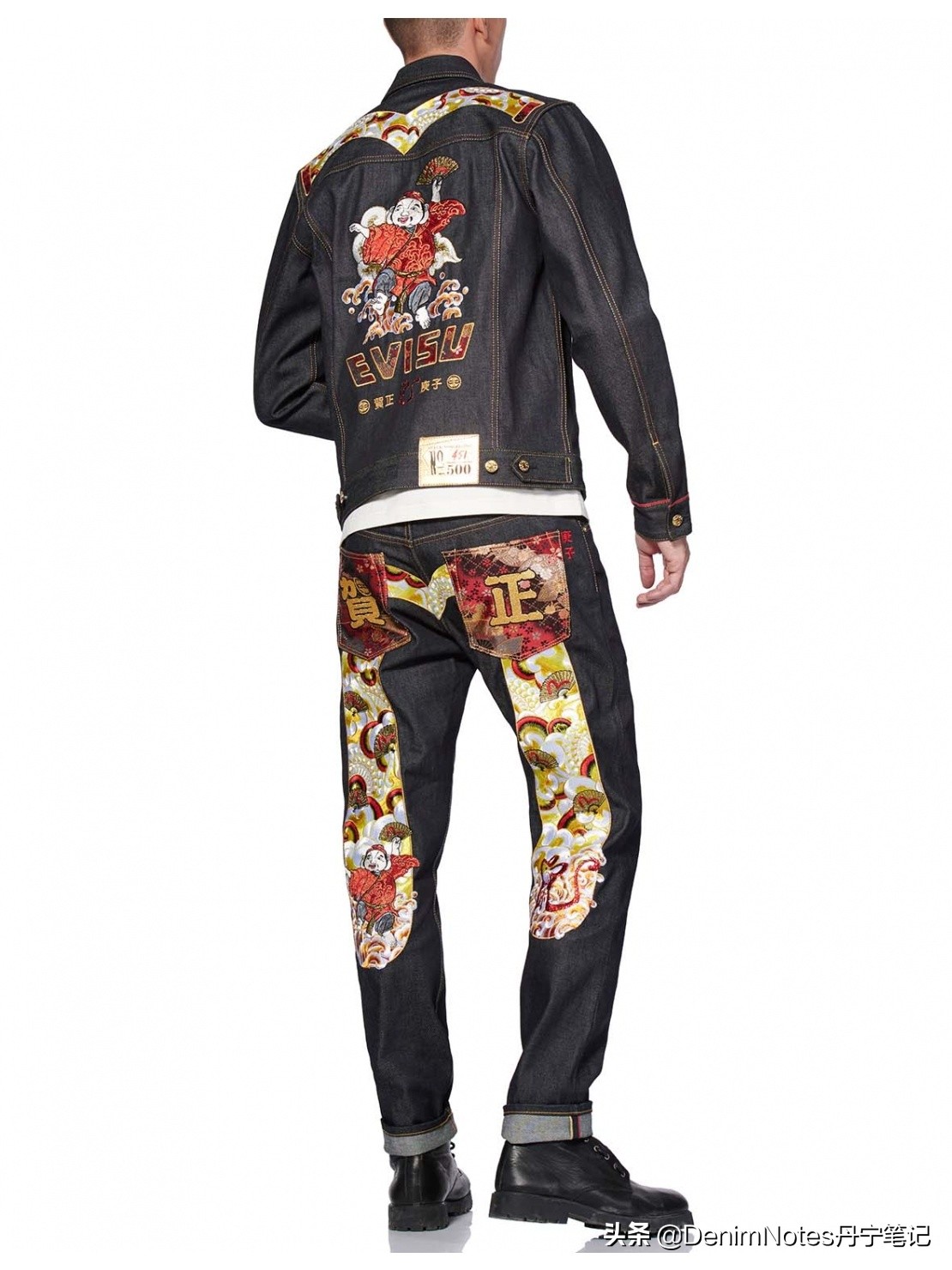 金鼠贺岁，Evisu推出鼠年限定金色布边牛仔夹克