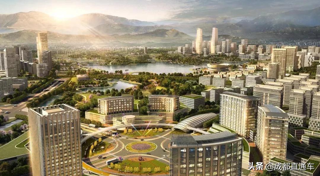 天府新区与东部新区交界,天府新区成都东部新区