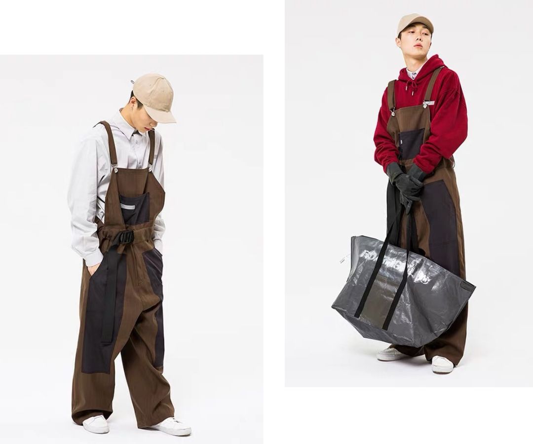 穿上背带裤，校门口保安叔叔都不拦我