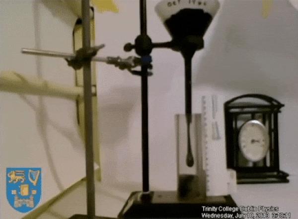 沥青滴漏实验成功案例,沥青滴漏实验想证明什么