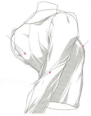 漫画人物衣服褶皱怎么画,如何画动漫人物衣服的折痕