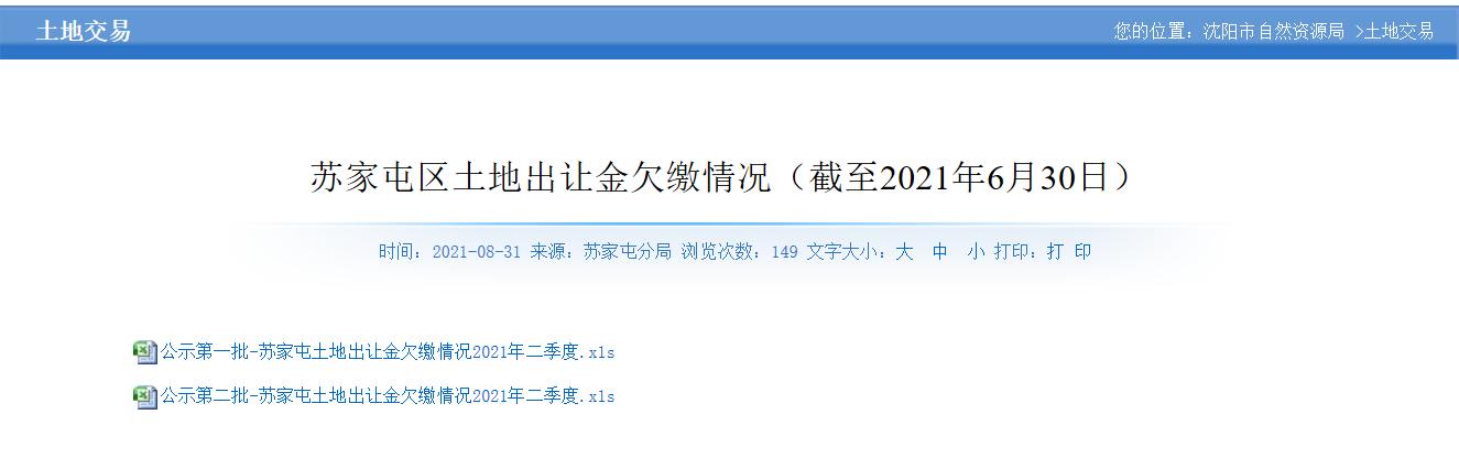 沈阳土地出让金减少了多少,关于追缴土地出让金通知
