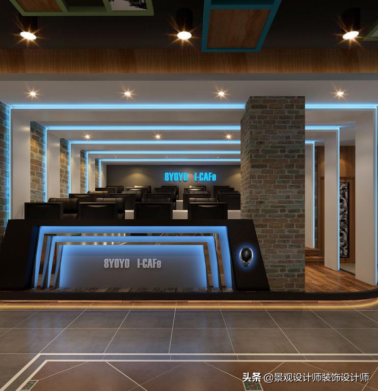 网咖设计效果图,网咖设计图哪找