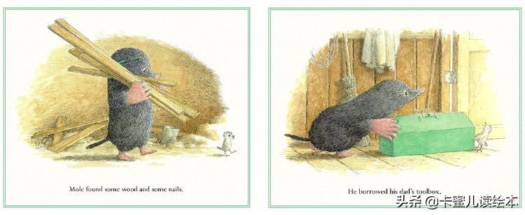 英文绘本动画故事完整版,英语绘本鼹鼠和小鸟