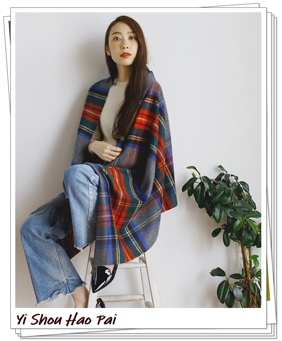 冬季时尚围巾搭配指南图片女,时尚特色的围巾系法冬日必备