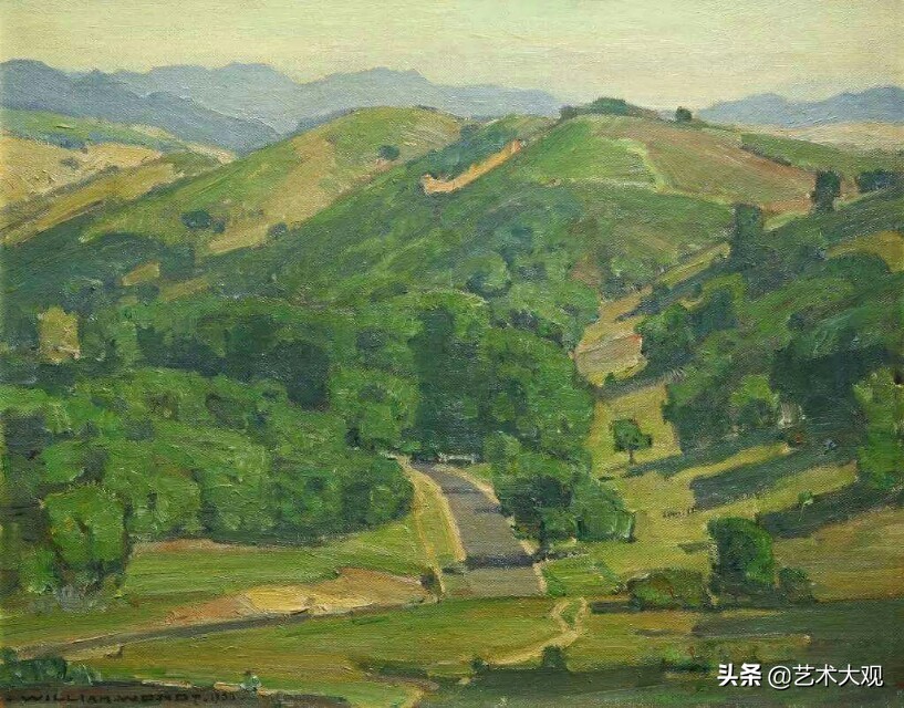 美国当代风景油画写生作品,美国大峡谷古典风景油画