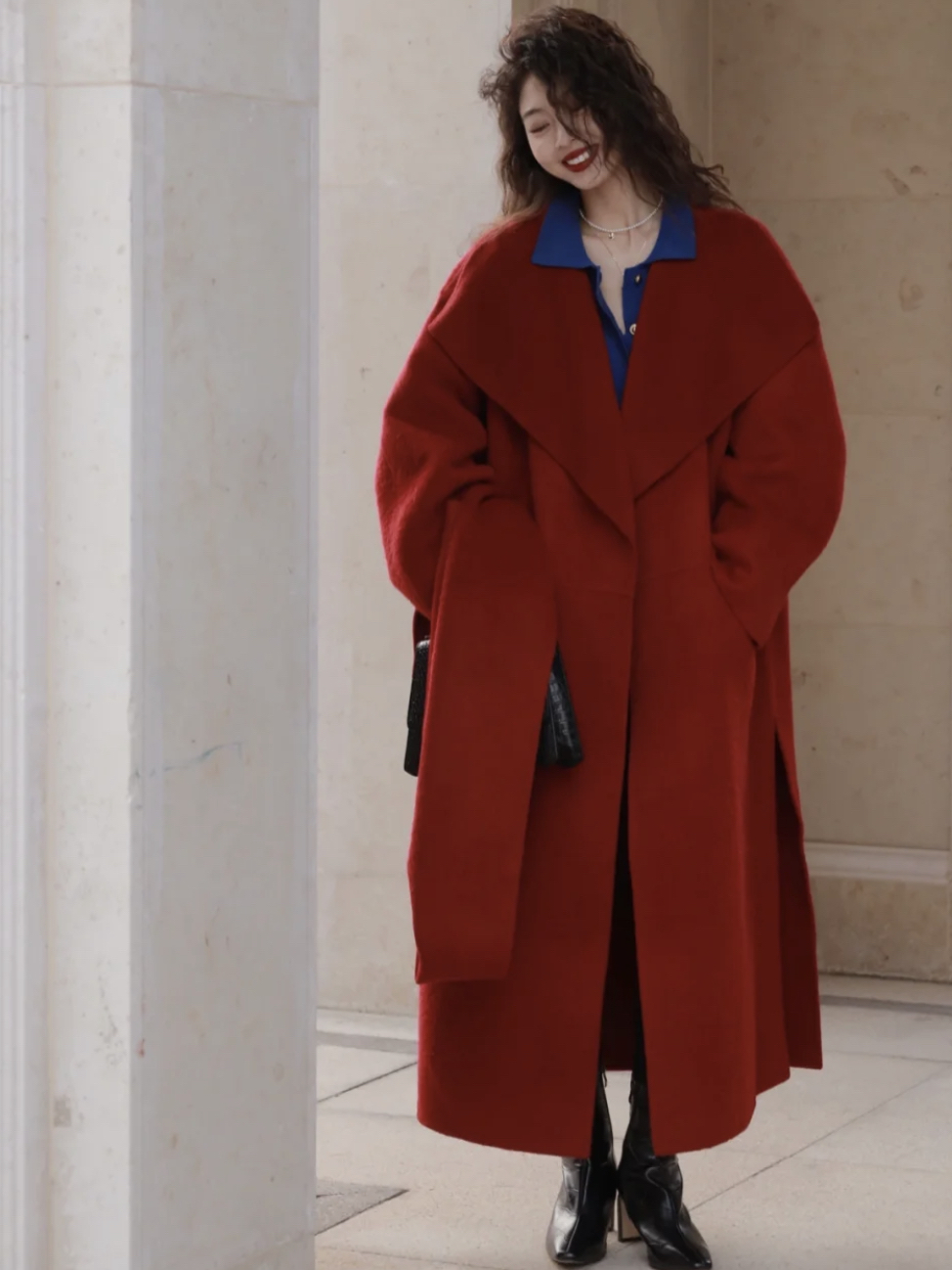 羊绒大衣怎样穿才好看,羊绒大衣的各种穿搭