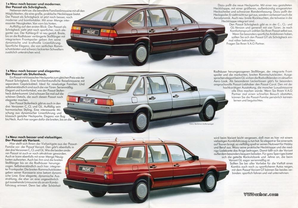 大众帕萨特的经典历史,大众帕萨特历代车型