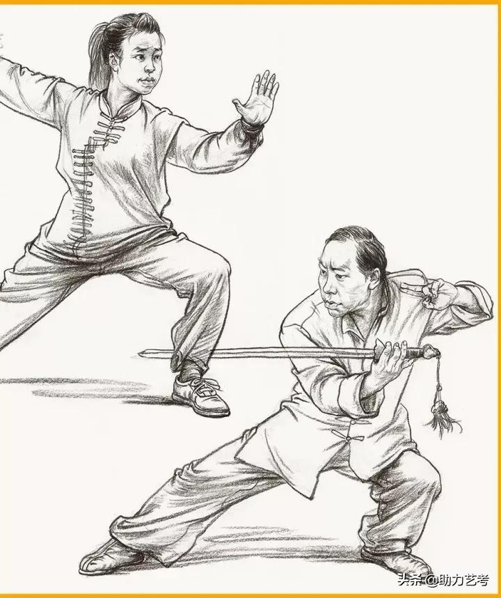 运动类速写场景校考,速写运动类画法