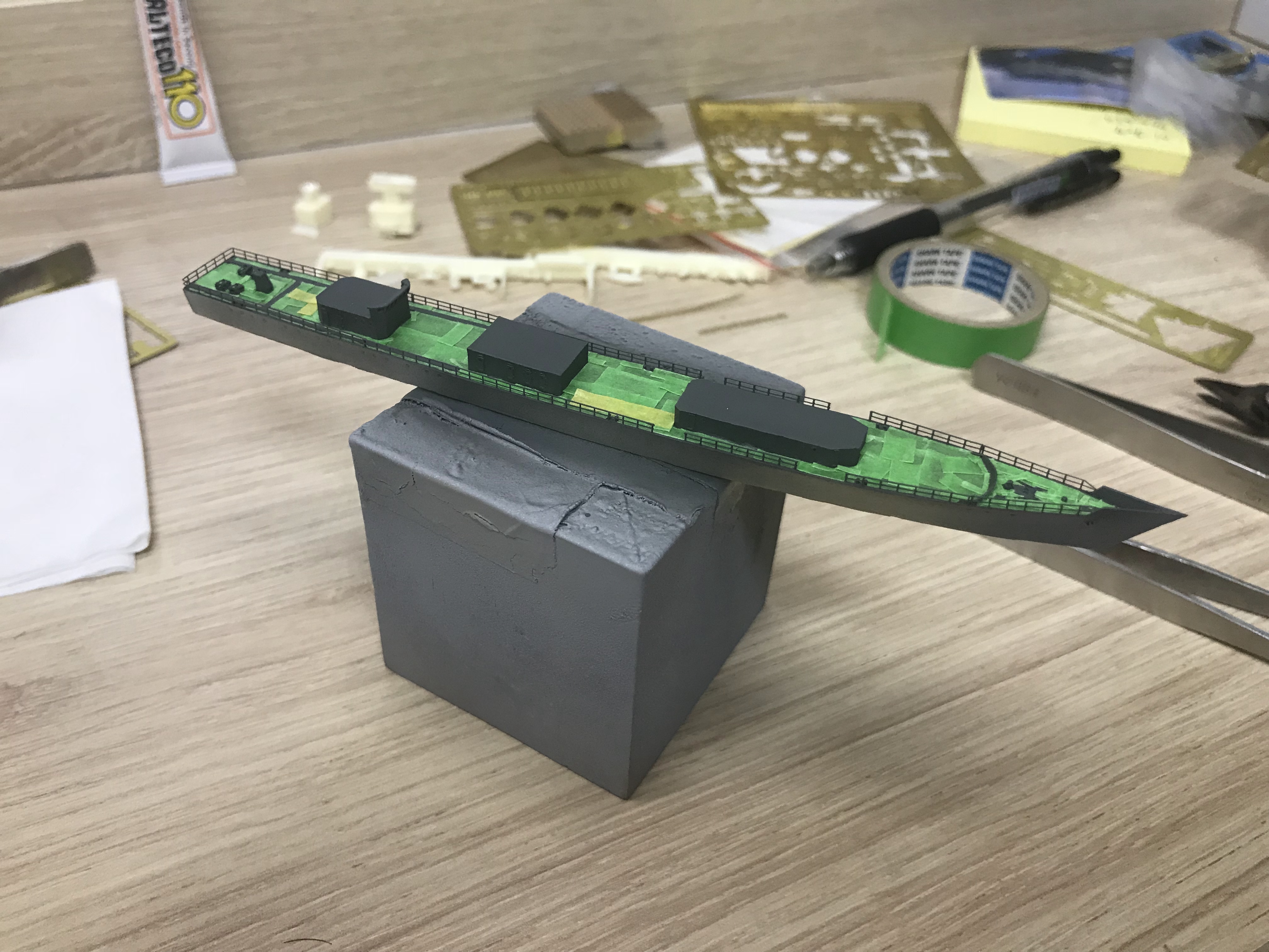 「手工船模」1/700宜宾号导弹护卫舰制作小记