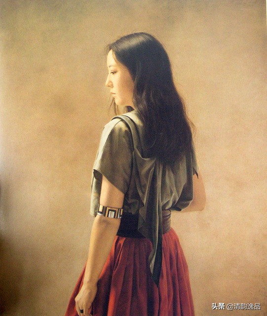 日本画家森本草介超写实油画人物,日本画家森本草介