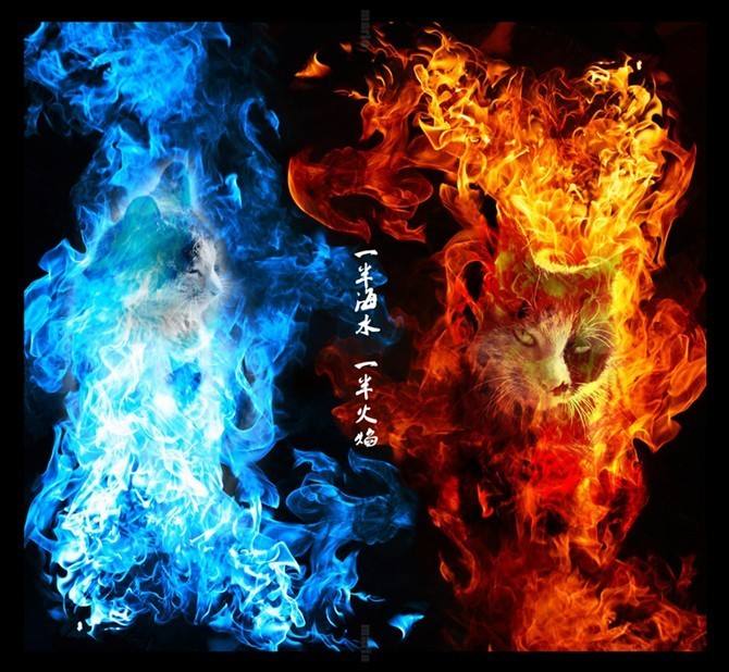 和田玉与天然翡翠,《一半海水一半火焰》
