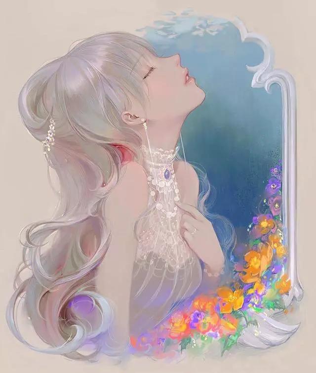 浓重的日式古风插画可爱又迷人,超有故事感的古风中国风插画