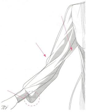 漫画人物衣服褶皱怎么画,如何画动漫人物衣服的折痕