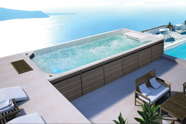 10平米智能无边际泳池,10平米智能游泳池