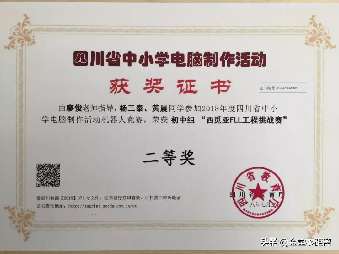 厉害了！金堂这所学校的学子夺得四川省冠军