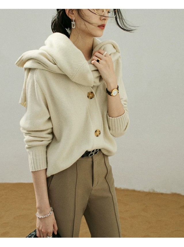 初秋时髦针织衫单品,初冬安哥拉高领条纹针织衫