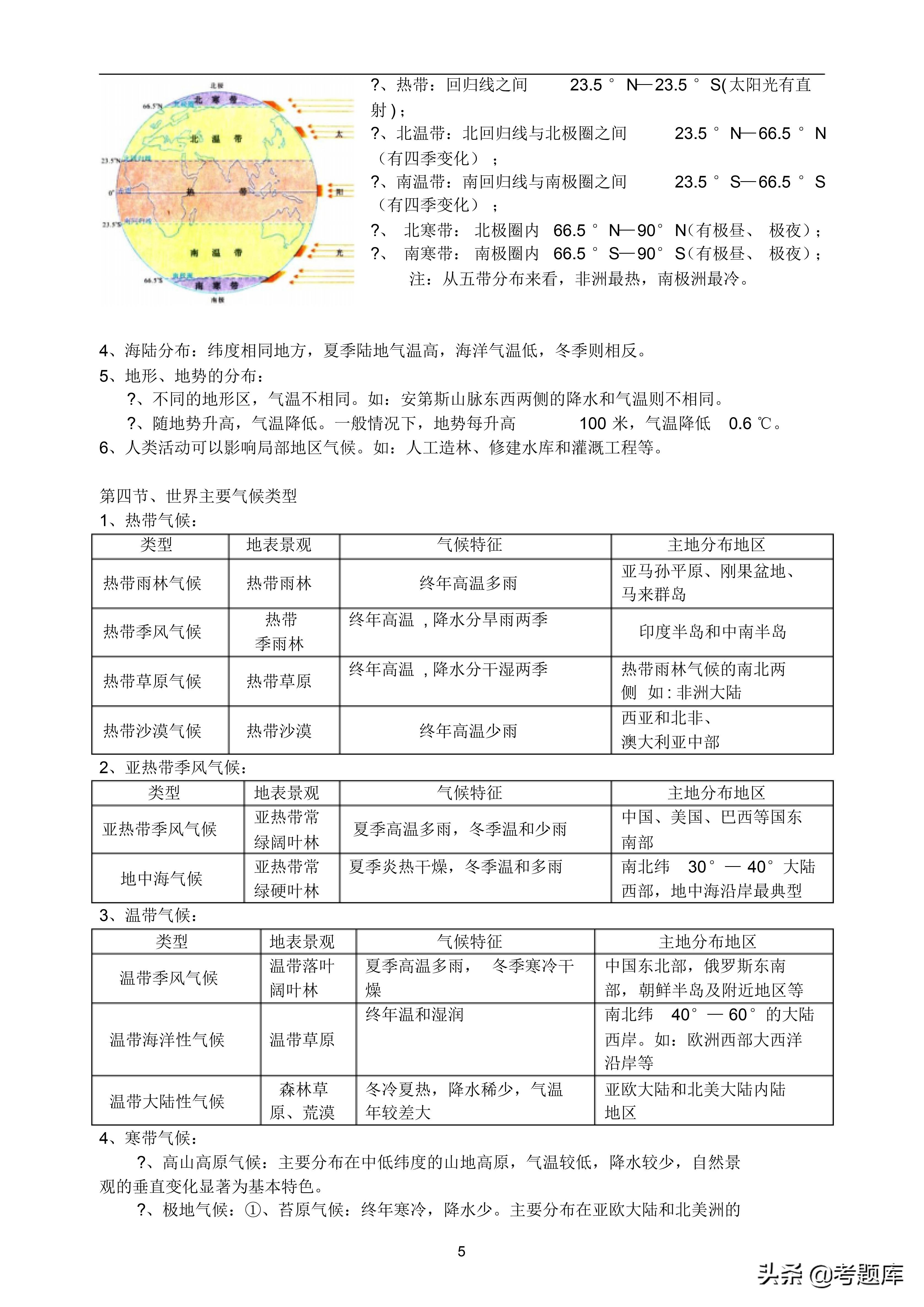 中考地理复习视频讲解,初中地理中考复习知识点大全
