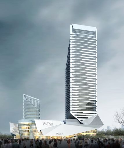 高层建筑素材科技感,高层建筑效果图素材