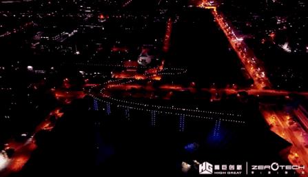 多台无人机简单编队表演,无人机编队表演演示动画