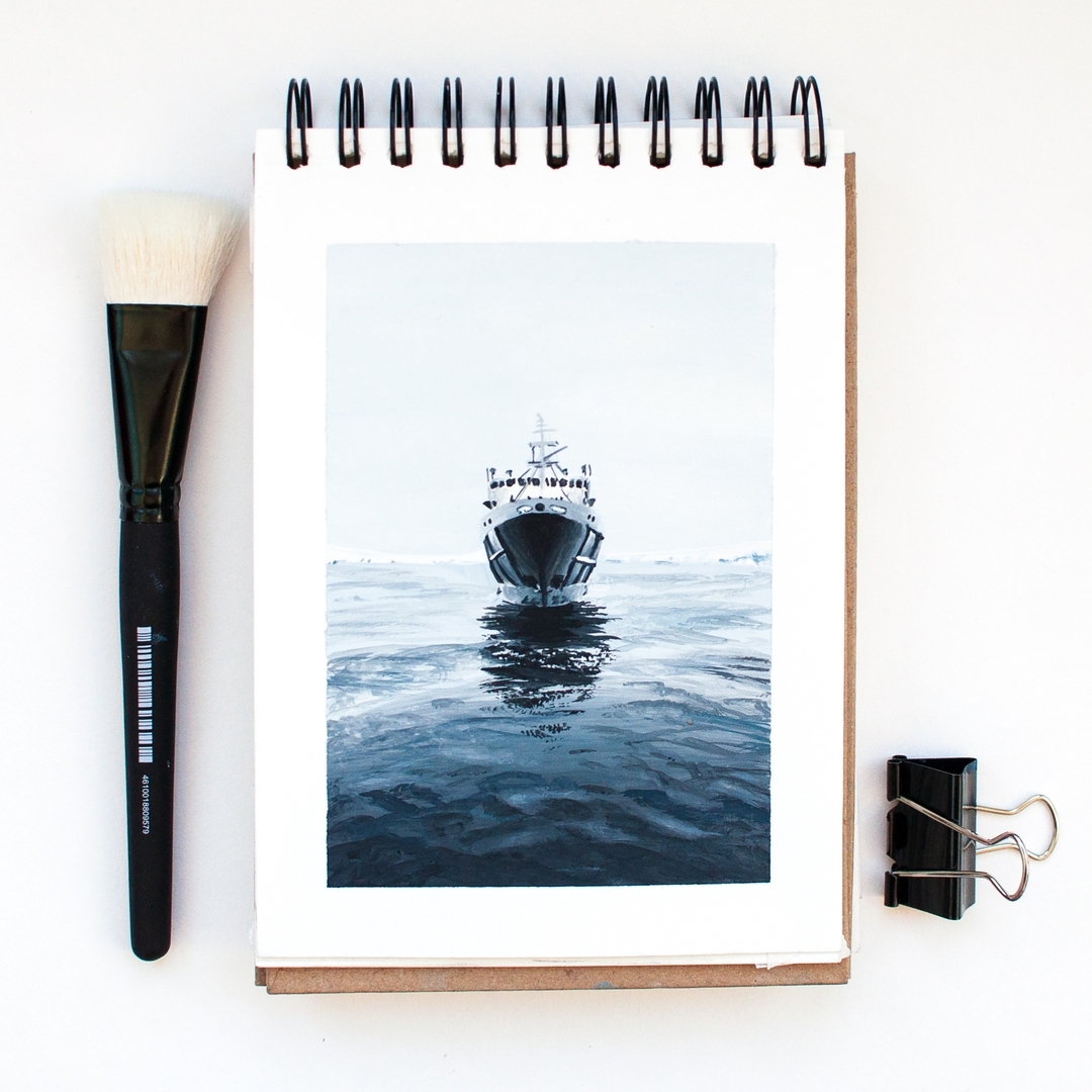 水彩手绘风景,sketchbook水彩手绘