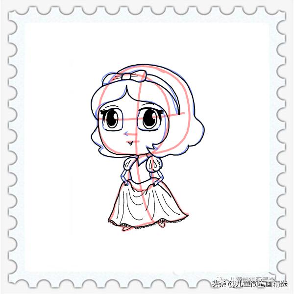 穿着睡衣的小公主简笔画怎么画,画小公主和小狗的简笔画