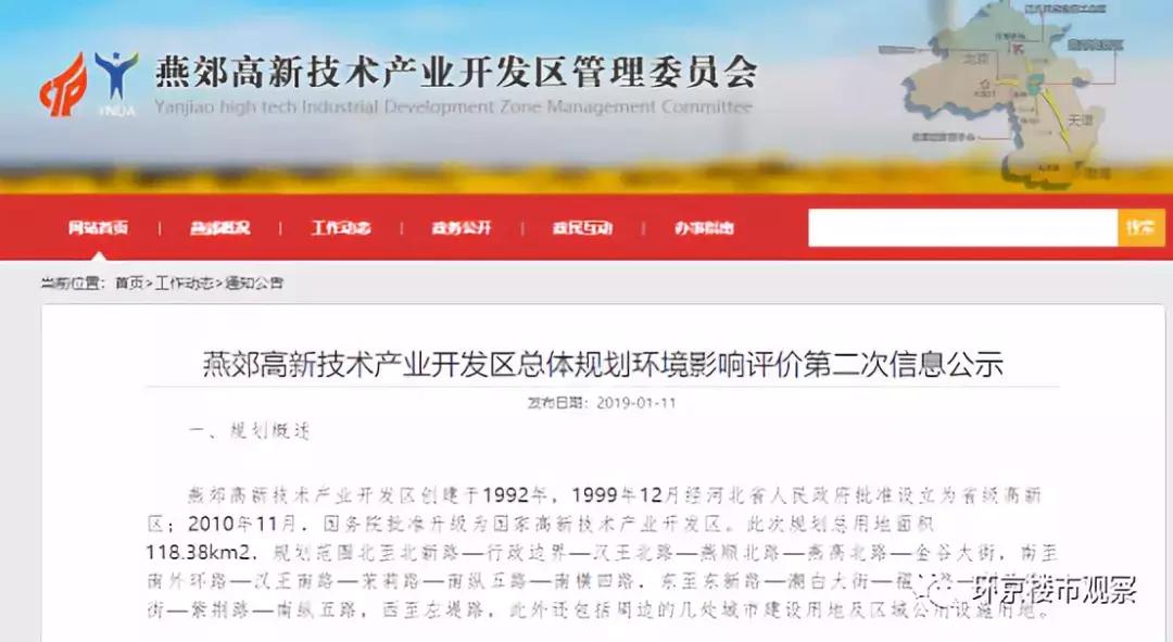 燕郊城区综合规划项目清单,燕郊控制性规划图