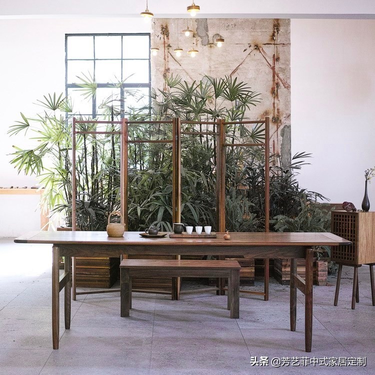家居实木屏风,新中式实木屏风隔断