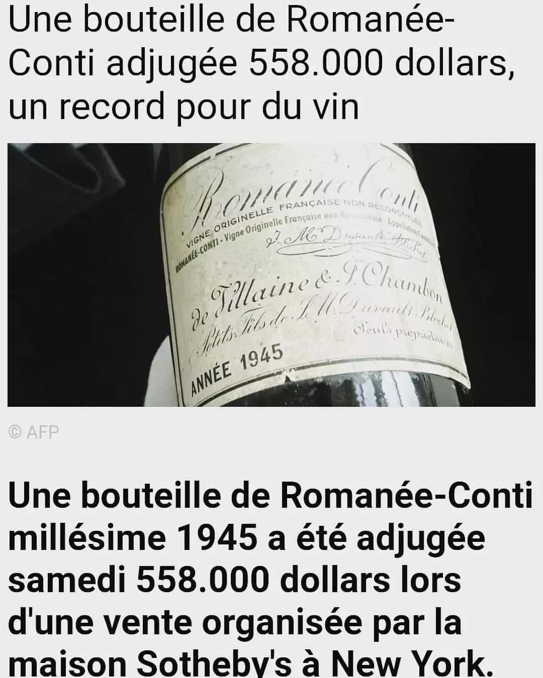 世界最贵红酒排行榜,世界上最贵的红酒多少钱一杯