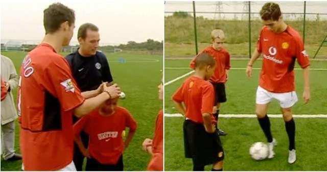 c罗成长史一个视频,年轻的c罗在林加德身边