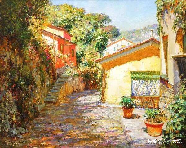 俄罗斯画家风景油画作品选集,尤里奥布霍夫人物画