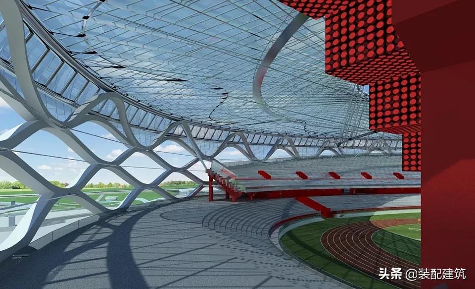 新型钢结构体育馆,钢结构现代化体育馆