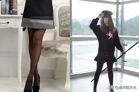 冬天黑裙子配啥色的打底袜,秋冬季黑裙配啥颜色袜子