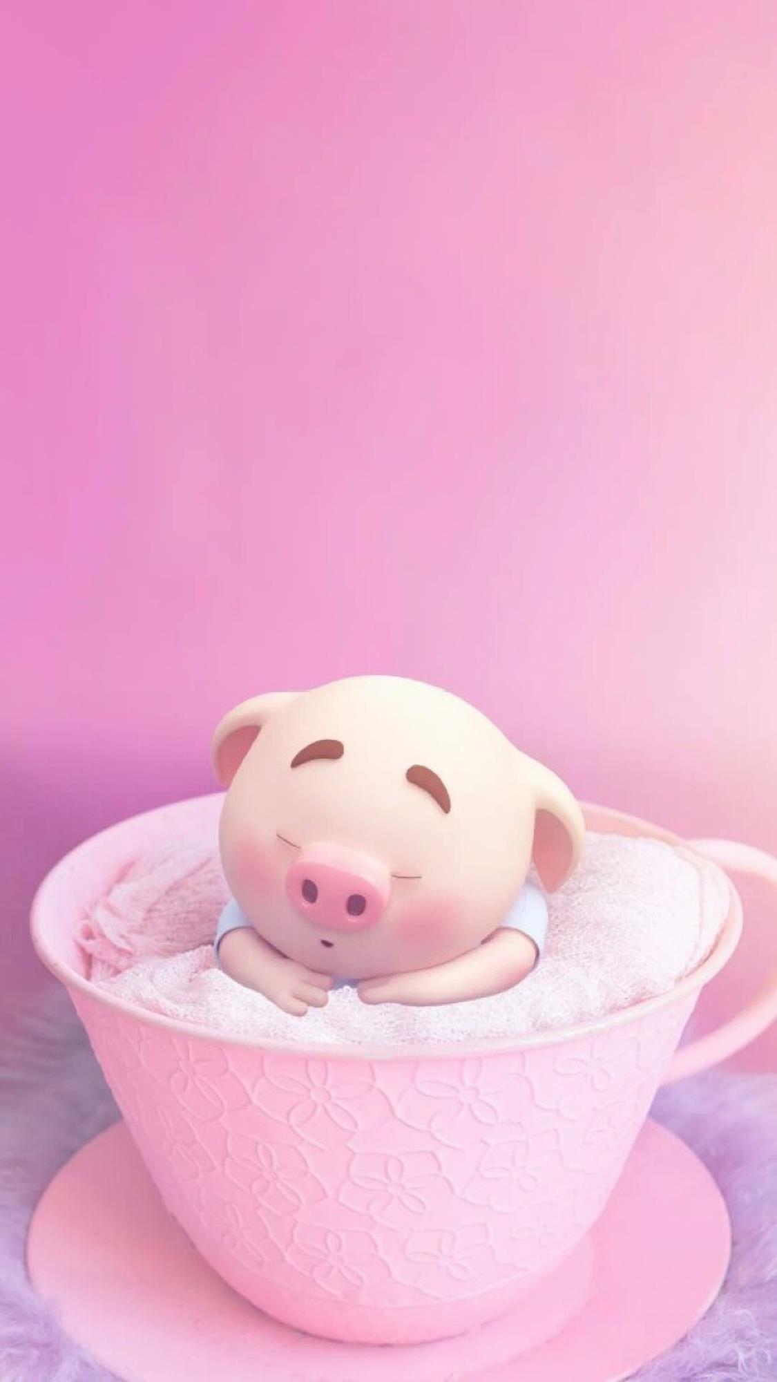 手机壁纸264期｜最近超火的小猪猪壁纸、高清手机壁纸