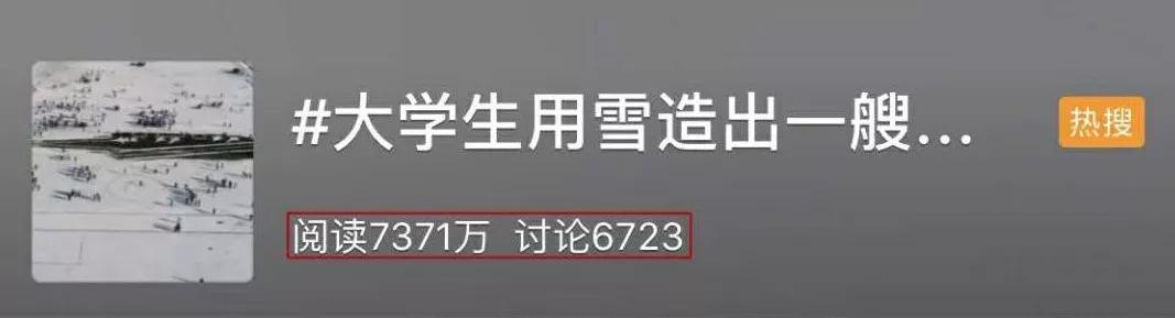 哈尔滨一高校操场惊现双航母,高校雪地双航母