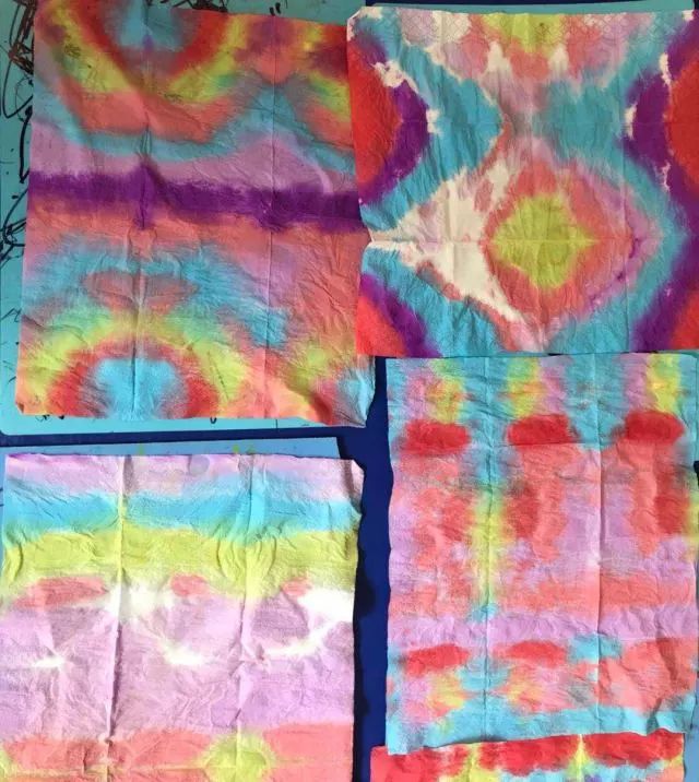 印染手工制作,印染拓印画