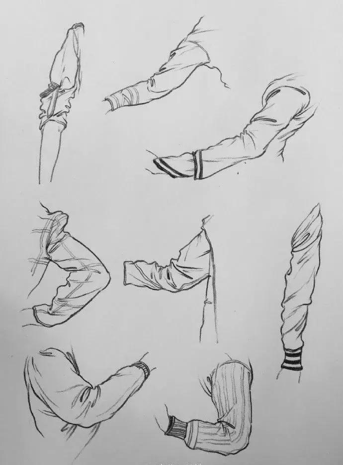 速写衣服褶皱画不好,速写衣褶123和127的区别