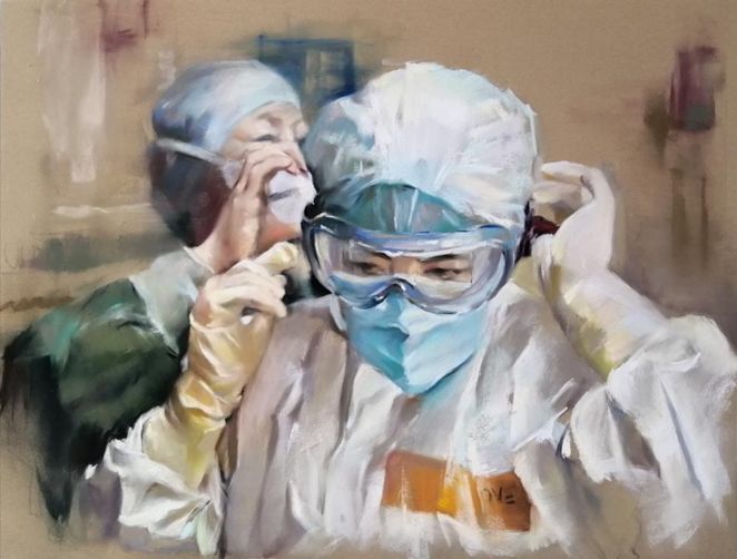 抗击疫情主题国画展,抗疫主题展览