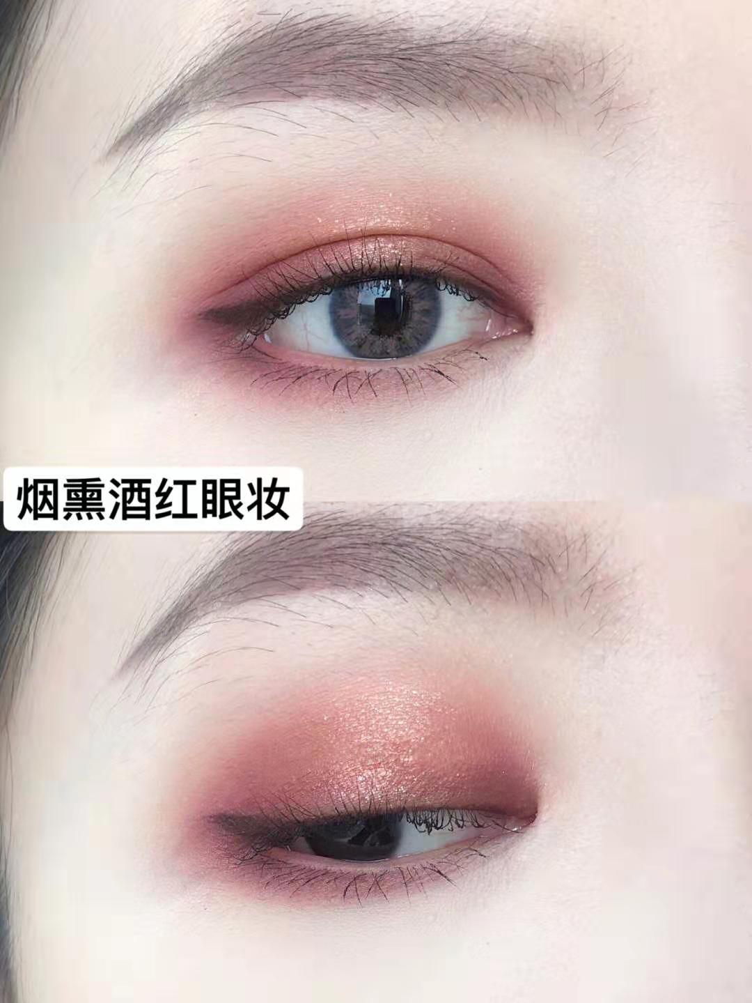 冬天用什么颜色的眼妆好看,秋季该有的爆闪橘色眼妆好看极了