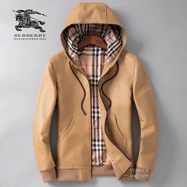 巴宝莉男士皮衣配什么裤子好看,巴宝莉prorsum皮衣