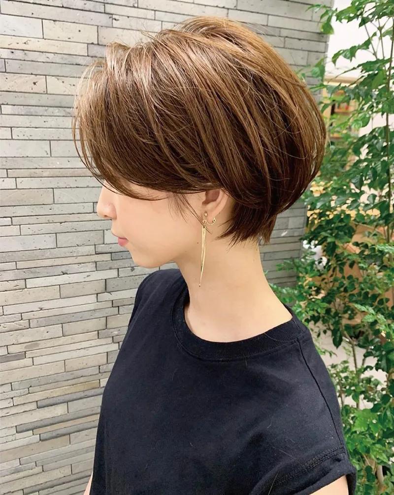 挂耳短发短款,挂耳式小短发