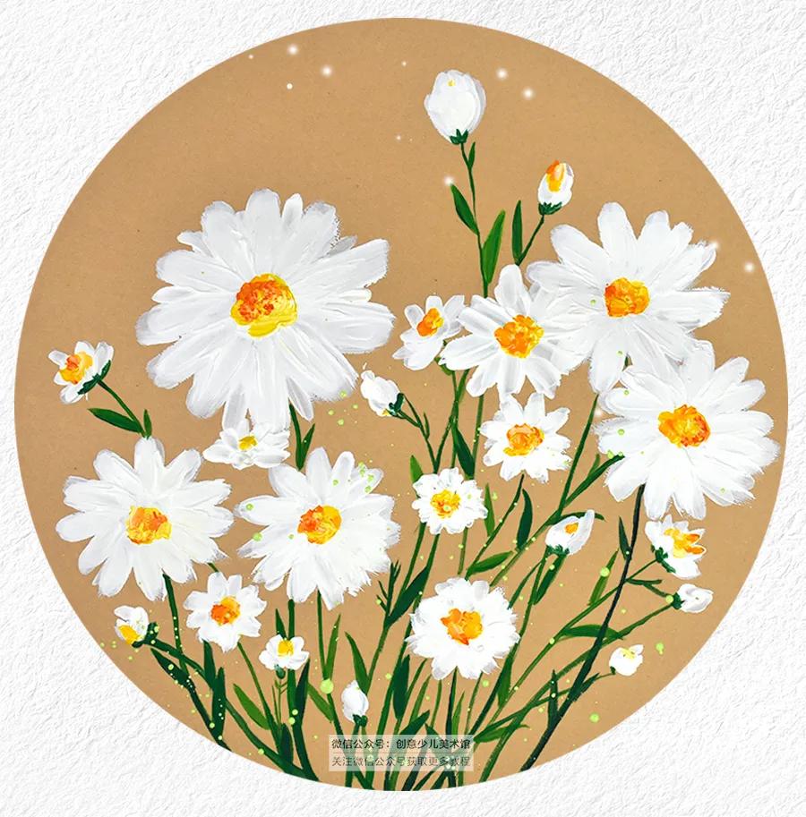 儿童画花朵简单画法,儿童画小花朵简单画法