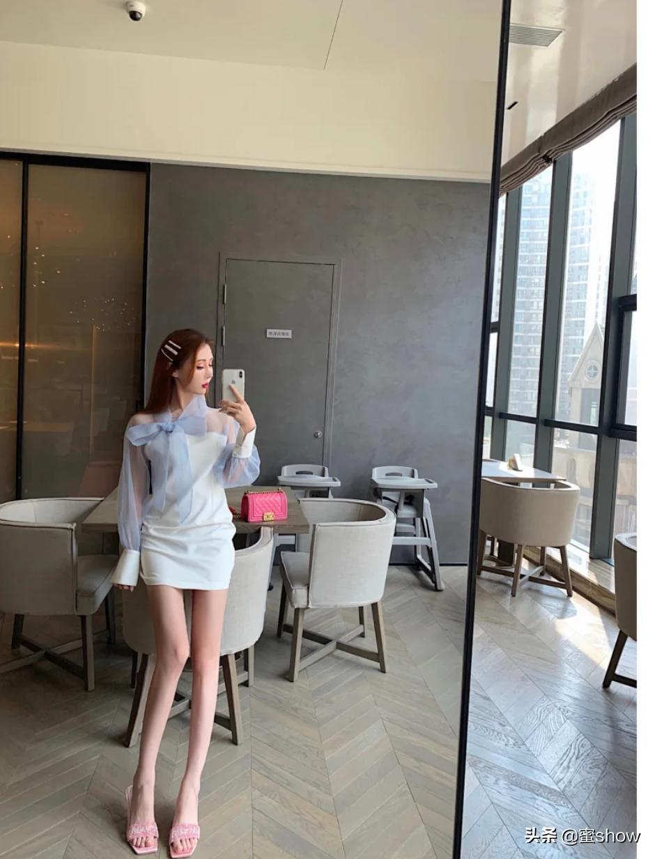 特别显身材的连衣裙叫什么名字,中袖藏蓝色连衣裙气质高级感