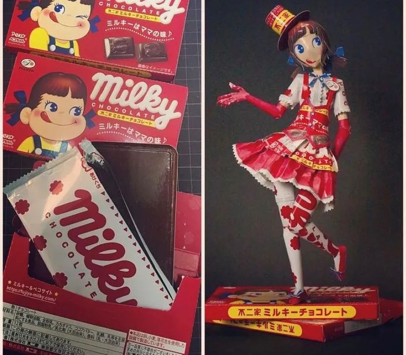 获赞50万！日本宅男将巧克力盒做成大国王，将垃圾变成艺术品