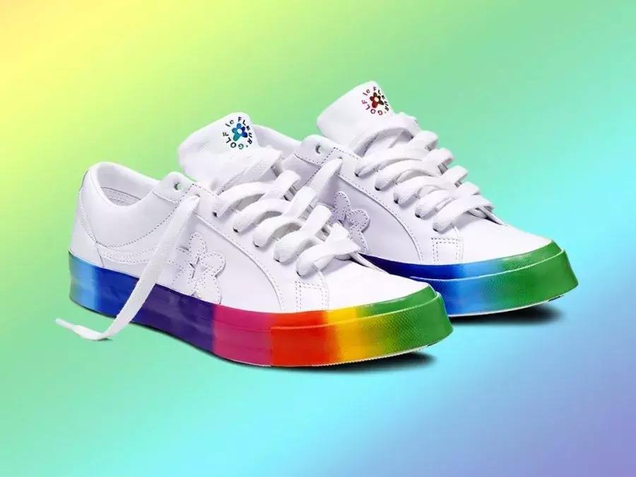 匡威小花golflefleur蓝色,匡威golf小花联名绿色