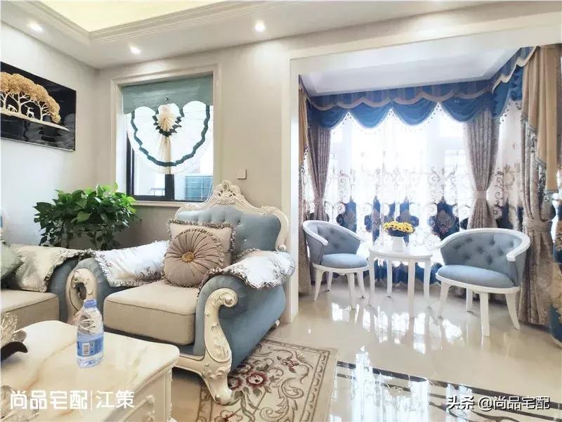 简欧120平米三居,简欧楼房