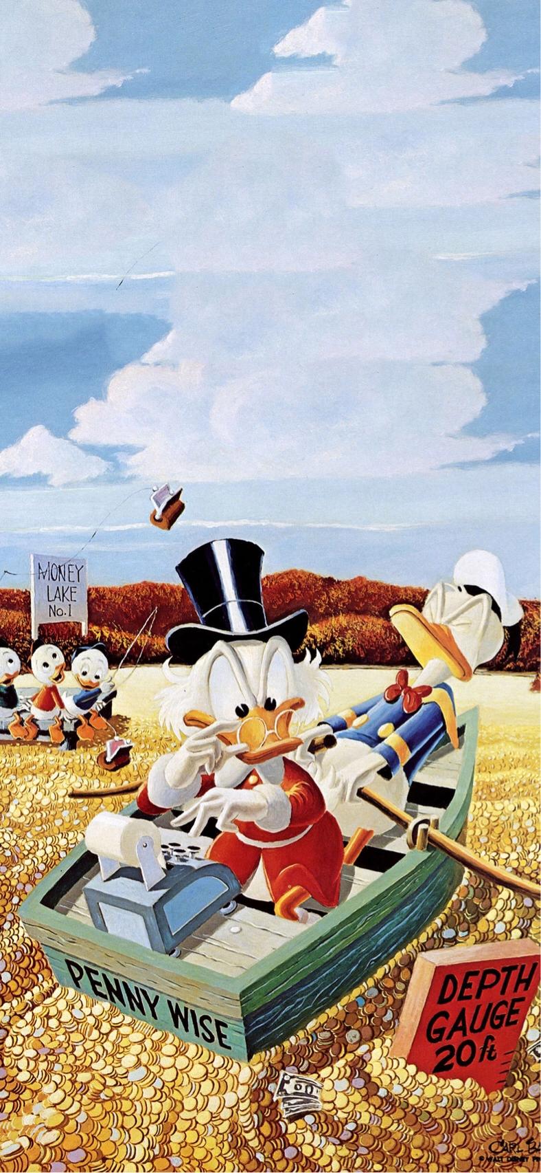 壁纸动态可爱唐老鸭,史高治麦克老鸭高清壁纸