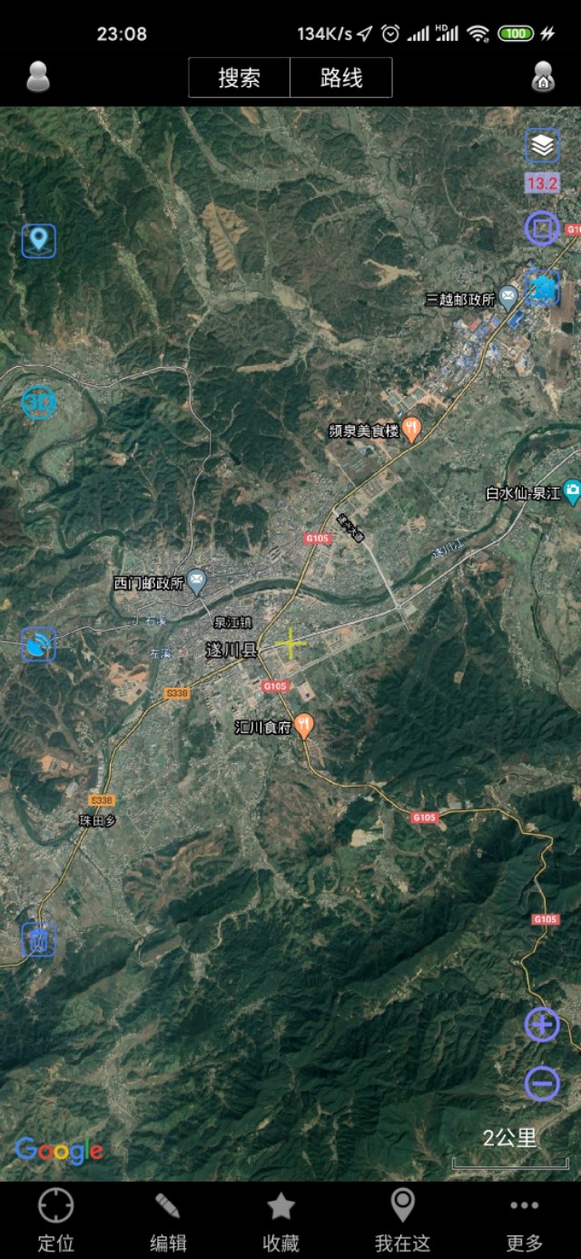 吉安市十县两区一县级市城区城建面积直观对比（同一比例尺下）